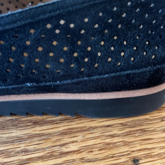 Loafers Suede Black.  Size 9. Franco Sarto - Picture 6 of 7